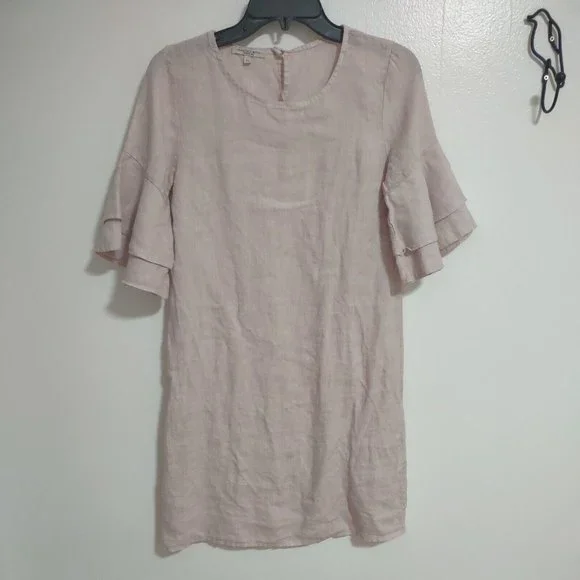 Francesca Bettini Light Orchid Pink Italian Linen Shift Dress XS - - From Krista Francesca Bettini Light Orchid Pink Italian Linen Shift Dress XS - - From Krista